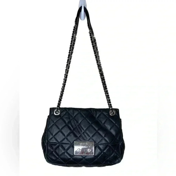 Michael Kors Sloan quilted lambskin Large Chain black Shoulder strap - Picture 2 of 10